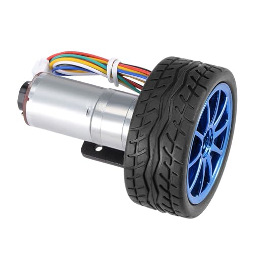 Modellmotor -Kit, DC 12V -Encoder -Zahnradmotor Mini Motor Kleiner DC Motor 65 -mm -Radkit Mikrogeschwindigkeitsreduzierung Motor Mini -Motor für Smart Car Roboter (Geschwindigkeit 130) von GEERYZHE