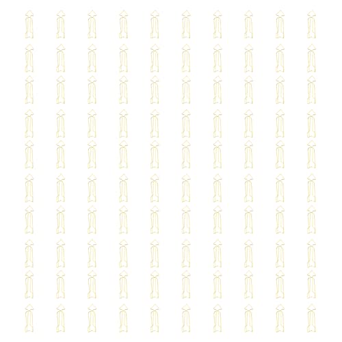 Papierklammern Dekorative Papierklammern, Metallpapierklammern Fancy Paper Clips mit 100 Stück für Bürohaus (Pfeilmuster) von GEERYZHE