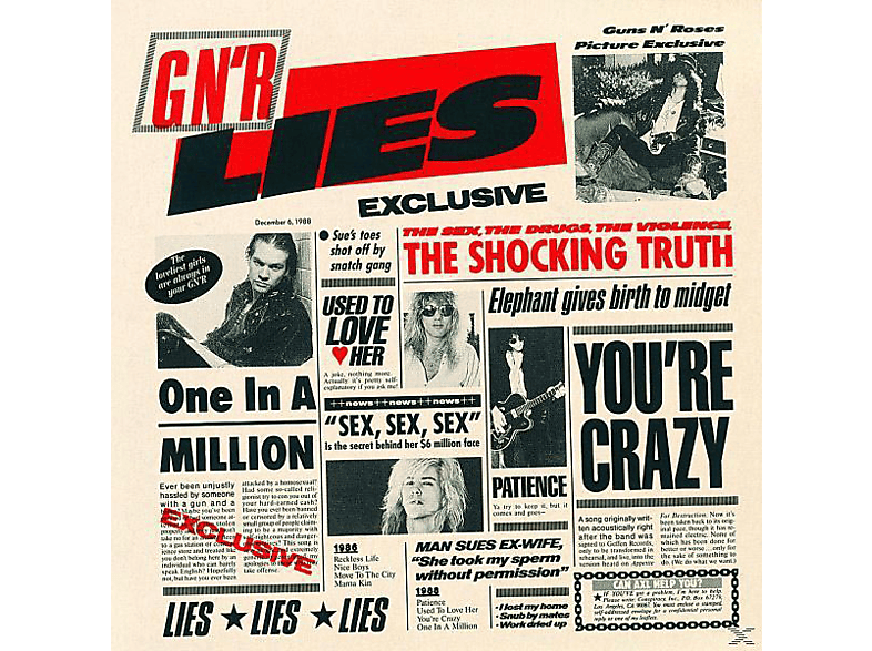 Guns N' Roses - G'n'r Lies, The Drugs, Sex (CD) von GEFFEN