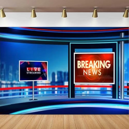 Fotografie-Hintergrund, Nachrichtensendung, TV-Show, Nachrichtensprecher, Medienmonitor, Mikrofon, Reporter, Interview, Hintergrund, Banner 440x300CM Fotografie-Hintergrund, Nachrichtensendung, TV-Show, Nachrichtensprecher, Medienmonitor, Mikrofon, Reporter, Interview, Hintergrund, Banner 440x300CM von GEGEGOzzL