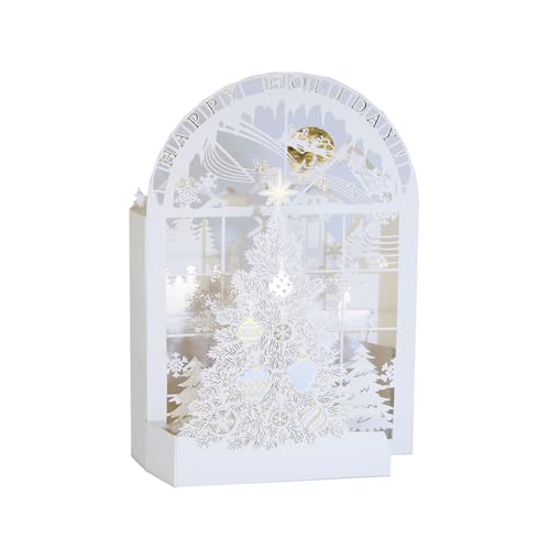 GEHENFRUCHT 3D Weihnachtskarten 3D Weihnachtsgrußkarte mit Umschlag, Geschenkkarte Weihnachten Pop up Weihnachtskarten Geschenk für Weihnachten, Chrismas(3D WeihnachtKarten A) von GEHENFRUCHT