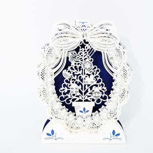 GEHENFRUCHT 3D Weihnachtskarten 3D Weihnachtsgrußkarte mit Umschlag, Geschenkkarte Weihnachten Pop up Weihnachtskarten Geschenk für Weihnachten, Chrismas (3D WeihnachtKarten B) von GEHENFRUCHT
