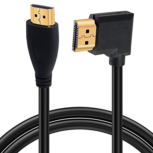 GELRHONR 4K HDMI-Kabel 1.4, Abgewinkeltes HDMI-Stecker auf Steckerkabel 4k@30Hz-1M von GELRHONR