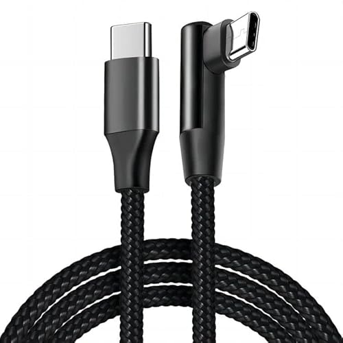 GELRHONR 90 Grad USB-C-Kabel,60 W Schnellladung Rechtwinkliges USB-C-auf-Type-C-Kabel,mit Nylon geflochtenes,for more Type-C Devices-1 m/3,2 Fuß GELRHONR 90 Grad USB-C-Kabel,60 W Schnellladung Rechtwinkliges USB-C-auf-Type-C-Kabel,mit Nylon geflochtenes,for more Type-C Devices-1 m/3,2 Fuß von GELRHONR