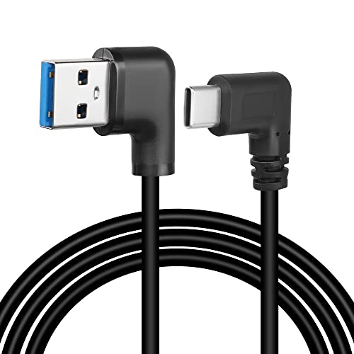 GELRHONR 90-Grad-USB-Typ-C-Kabel, 18W Schnelllade-USB-A-auf-USB-C-Kabel mit linkem Winkel (Links-1M) von GELRHONR