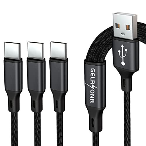 GELRHONR Multi USB C Kabel,3 in 1 Universal ladekabel Mehrfach Ladekabel USB Typ C Kompatibel mit Tablets, Android Phone（4FT-1,25M） von GELRHONR