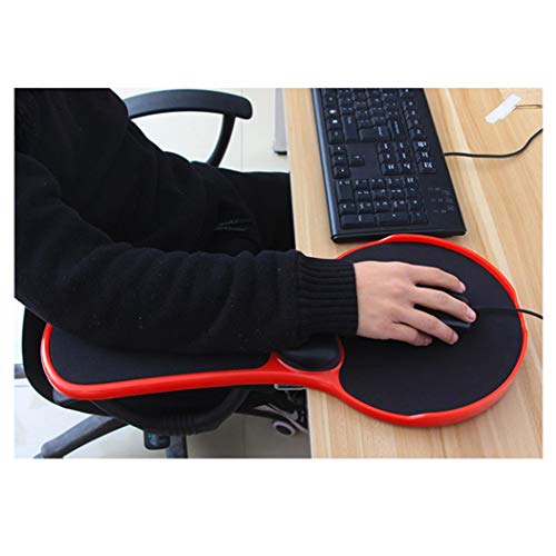 Armauflage Computer Armlehne Unterarmauflage Ergonomische Unterstützung Flexibel Handgelenkauflage für komfortable Arbeit am PC Schreibtisch，Rot,Wie das Bild zeigt von GELing