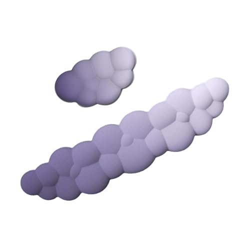 GENERIC Cloud-Armlehnentastatur, Cloud-Maus-Handgelenkauflage | 2 Stück Schreibtisch-Wolken-Handgelenkpolster - Bequeme Handballenauflage aus Memory-Schaum, rutschfeste niedliche Tastaturauflage, von GENERIC