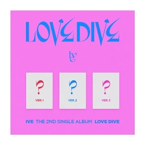 IVE LOVE DIVE 2nd Single Album 3 Version SET CD+96p PhotoBook+1p PhotoCard+Heart Hologram Card+Tracking Sealed von GENERIC