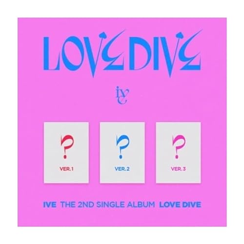 IVE LOVE DIVE 2nd Single Album 3 Version SET CD+96p PhotoBook+1p PhotoCard+Heart Hologram Card+Tracking Sealed IVE LOVE DIVE 2nd Single Album 3 Version SET CD+96p PhotoBook+1p PhotoCard+Heart Hologram Card+Tracking Sealed von GENERIC