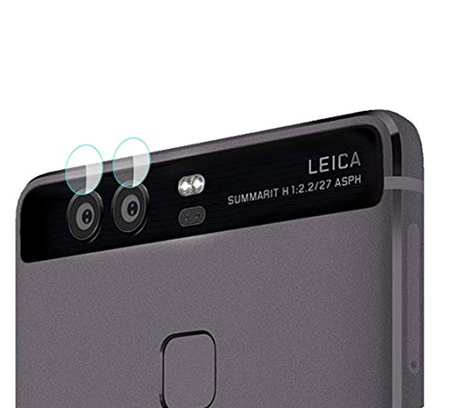 Genieforce® Premium 2-in-1 Kamera Objektiv HD+ Panzerfolie Schutzfolie für Huawei P9 Plus 9+ Kameralinse Schutz - Tempered Glass Protector - 0,2mm Hartglas - 9H Ultra Hart - inkl. 3-in- Einbauset von GENIE FORCE