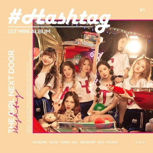 HASH TAG 1st Mini Album - THE GIRL NEXT DOOR CD Package Sealed von GENIE MUSIC