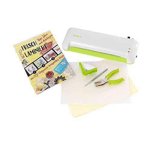 GENIE 4 in 1 Laminier Kreativ Set Bastelset Laminiergerät Bastelpaket Kreativset Bastelpaket Laminierfolien von GENIE