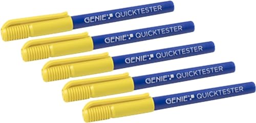 GENIE Quicktester Geldscheinprüfstift (unkomplizierter Schutz vor Falschgeld), 5 Stück von GENIE