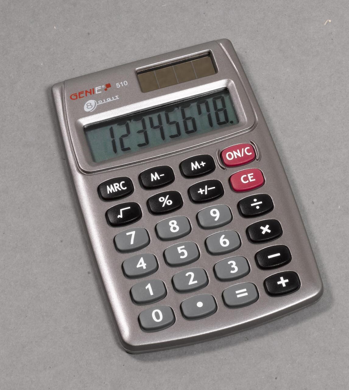 GENIE Taschenrechner 510 silber GENIE Taschenrechner 510 silber von GENIE