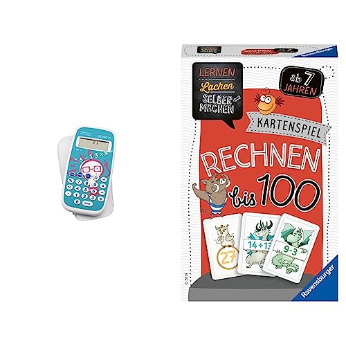 Genie BT11 Rechentrainer & Ravensburger 80660 - Lernen Lachen Selbermachen: Rechnen bis 100, Kinderspiel ab 7 Jahren, Lernspiel für 1-5 Spieler, Kartenspiel von GENIE