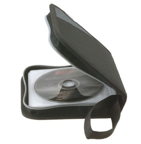 Genie CD-Tasche CD24 Nylon 24 CDs/DVDs Schwarz/Grau von GENIE