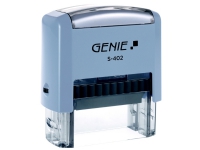 Genie S-402, Selbstfärbestempel, Benutzerdefinierter Stempel, 47 x 18 mm, Blau, 75 mm, 33 mm Genie S-402, Selbstfärbestempel, Benutzerdefinierter Stempel, 47 x 18 mm, Blau, 75 mm, 33 mm von GENIE