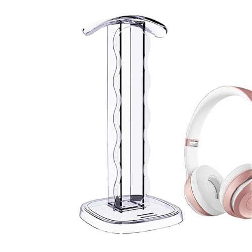 GENODA Headset-Ständer für Schreibtisch, PC-Zubehör, universeller Kopfhörer-Halter mit Schmetterlingsmuster, transparenter Desktop-Kopfhörerständer von GENODA