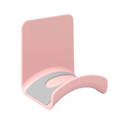 Universeller Kopfhörerständer, selbstklebende Kunststoff-Wandhalterung, Aufhänger unter dem Schreibtisch, Headset-Halterung, Unterstützung für Gaming-Kopfhörer-Halterung (rosa Wandhalterung) von GENODA