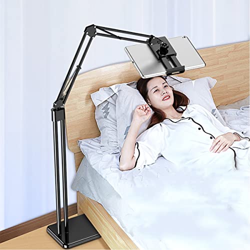 GENYS Tablet-Ständer verstellbar tablet Halterung Tisch Flexible Telefon-Tablet-Bodenständer Bett,Kompatibel mit 4-11,9 Zoll Geräten und allen Telefonen,Tablet Halterung aus Metall von GENYS