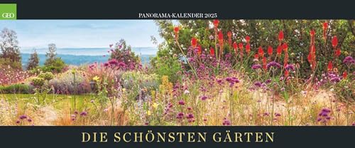 GEO Panorama: Die schönsten Gärten 2025 - Panorama-Kalender - Wand-Kalender - Groß-Format - Bildkalender - 120x50 cm von GEO