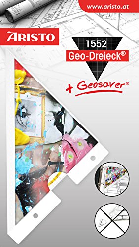 GEOtec Geodreieck + Geosaver Motiv, The Crazy Eye mit Ordnerlochung von GEOtec