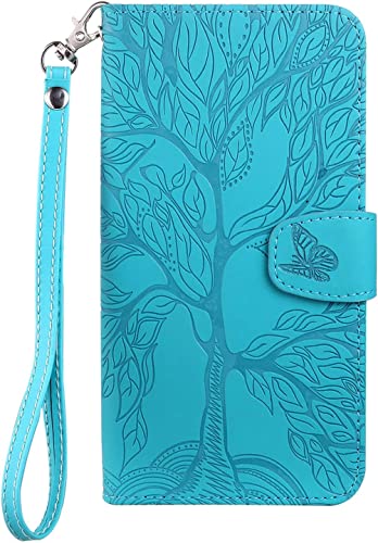 Tiyoo iPhone 11 Handyhülle, Stoßfeste Leder Wallet Case mit Der Baum des Lebens Muster, Schutzhülle Handyhülle mit Kartenhalter und Magnetverschluss, Premium Handyhülle für iPhone 11, Blau Tiyoo iPhone 11 Handyhülle, Stoßfeste Leder Wallet Case mit Der Baum des Lebens Muster, Schutzhülle Handyhülle mit Kartenhalter und Magnetverschluss, Premium Handyhülle für iPhone 11, Blau von GEPAS