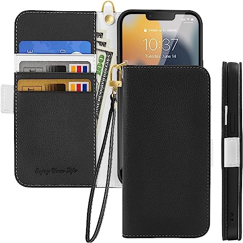 Tiyoo Flip Handyhülle für iPhone 7 Plus/iPhone 8 Plus, Premium Magnetische Wallet Case für Handyschutz, Litschi Muster PU Leder mit Kartenfächern, Stoßfeste Handyhülle für iPhone 7Plus/8Plus, Schwarz Tiyoo Flip Handyhülle für iPhone 7 Plus/iPhone 8 Plus, Premium Magnetische Wallet Case für Handyschutz, Litschi Muster PU Leder mit Kartenfächern, Stoßfeste Handyhülle für iPhone 7Plus/8Plus, Schwarz von GEPAS
