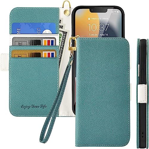 Tiyoo Flip Handyhülle für iPhone 7 Plus/iPhone 8 Plus, Premium Magnetisch Wallet Case für Telefonschutz, Litschi Muster PU Leder mit Kartenfächern, Stoßfeste Handyhülle für iPhone 7P/iPhone 8P, Grün Tiyoo Flip Handyhülle für iPhone 7 Plus/iPhone 8 Plus, Premium Magnetisch Wallet Case für Telefonschutz, Litschi Muster PU Leder mit Kartenfächern, Stoßfeste Handyhülle für iPhone 7P/iPhone 8P, Grün von GEPAS