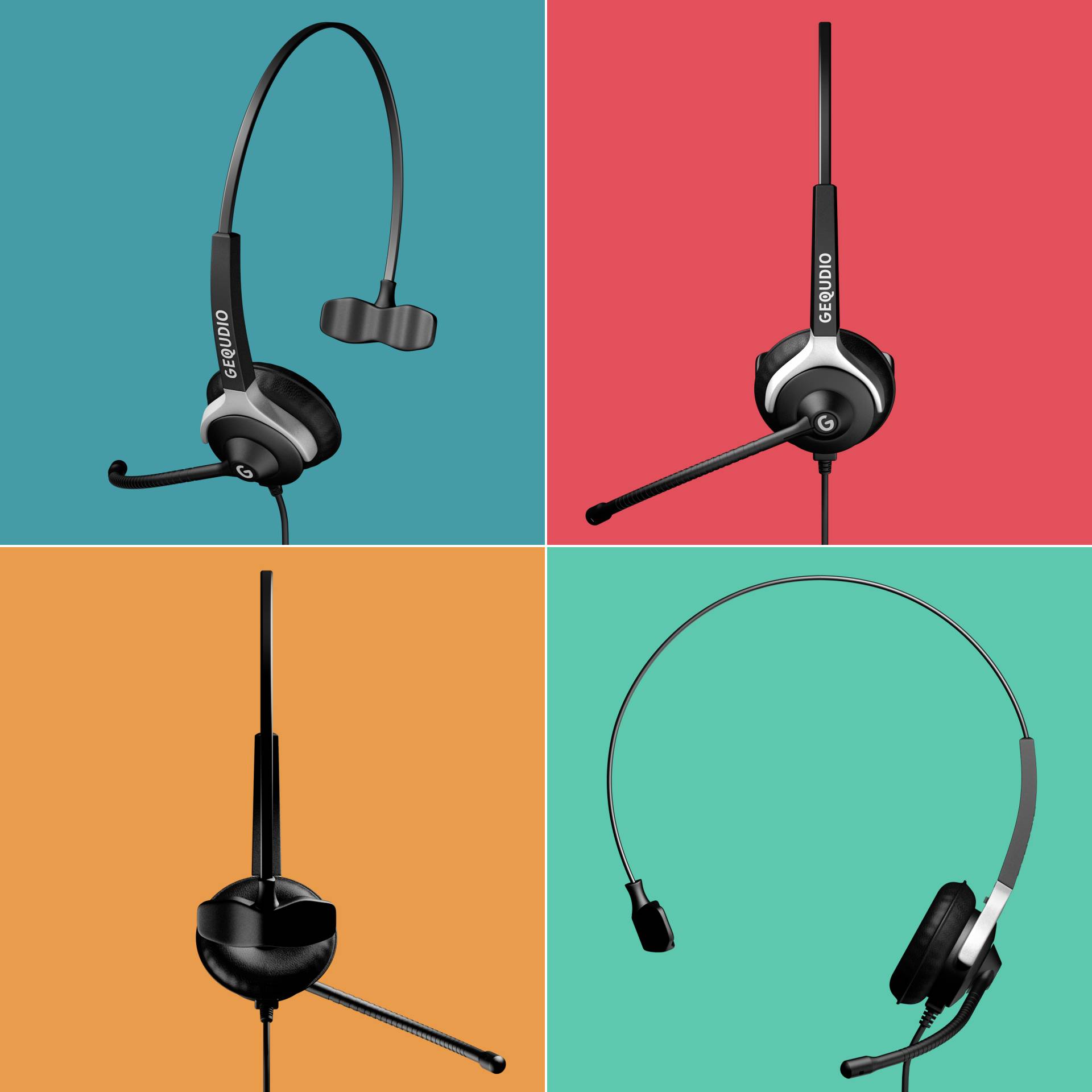 GEQUDIO Headset 1-Ohr mit 2.5mm Klinke von GEQUDIO