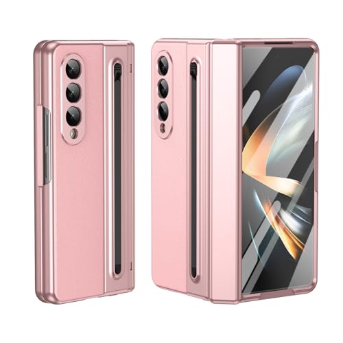 GERHGJUK Handy-Geldbörsenhülle 2024 Hülle, kompatibel mit Samsung Galaxy Z Fold 4, mit integriertem neuen kompakten S-Pen-Steckplatz, Displayschutzfolie, Schutzhülle der Folding-Serie mit Norma GERHGJUK Handy-Geldbörsenhülle 2024 Hülle, kompatibel mit Samsung Galaxy Z Fold 4, mit integriertem neuen kompakten S-Pen-Steckplatz, Displayschutzfolie, Schutzhülle der Folding-Serie mit Norma von GERHGJUK