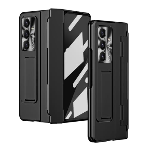 GERHGJUK Handy-Geldbörsenhülle Compatible with Samsung Galaxy Z Fold 7 Case Built-in Screen Protector & Hinge Protection Kickstand, Full-Body Shockproof Phone Case for Z Fold 7(Black) von GERHGJUK