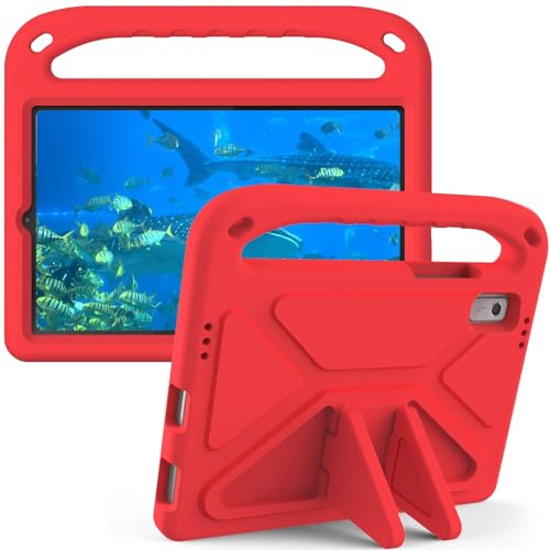 GERHGJUK Tablet PC Hüllen Abdeckung Kompatibel mit Lenovo Tab M9 (TB-310FU) 9 Zoll 2023 Hülle, stoßfest, leicht, mit Griff und Ständer, Schutzhülle, Kratzfest, aus kinderfreundlicher Eva-Schale(Red) von GERHGJUK