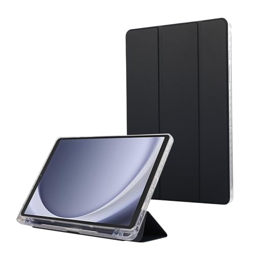 GERHGJUK Tablet PC Hüllen Abdeckung Smart Case Kompatibel mit Samsung Galaxy Tab A9+ Plus 11 Zoll, Schlankes Case mit Stifthalter, Dreifach Faltbare Stand-Schutzhülle, Auto Wake/Sleep(Blue2) von GERHGJUK