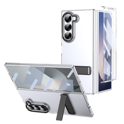 Handy-Geldbörsenhülle Compatible with Samsung Galaxy Z Fold 6 Case with Screen Protector,Stand Modes Kickstand for Z Fold 6 Cover, Military Grade Shockproof Light Weight Protective Case, Crystal Clear Handy-Geldbörsenhülle Compatible with Samsung Galaxy Z Fold 6 Case with Screen Protector,Stand Modes Kickstand for Z Fold 6 Cover, Military Grade Shockproof Light Weight Protective Case, Crystal Clear von GERHGJUK