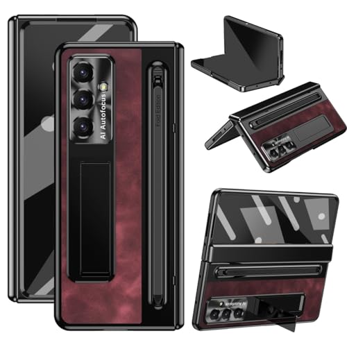 Handy-Geldbörsenhülle Compatible with Samsung Galaxy Z Fold 7 Case with S Pen Holder, Hidden Metal Kickstand & Camera Cover & Hinge Protection, Slim Fit Case Full Body Protective Phone Cover for Z Fol Handy-Geldbörsenhülle Compatible with Samsung Galaxy Z Fold 7 Case with S Pen Holder, Hidden Metal Kickstand & Camera Cover & Hinge Protection, Slim Fit Case Full Body Protective Phone Cover for Z Fol von GERHGJUK