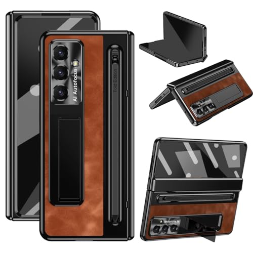 Handy-Geldbörsenhülle Compatible with Samsung Galaxy Z Fold 7 Case with S Pen Holder, Hidden Metal Kickstand & Camera Cover & Hinge Protection, Slim Fit Case Full Body Protective Phone Cover for Z Fol Handy-Geldbörsenhülle Compatible with Samsung Galaxy Z Fold 7 Case with S Pen Holder, Hidden Metal Kickstand & Camera Cover & Hinge Protection, Slim Fit Case Full Body Protective Phone Cover for Z Fol von GERHGJUK