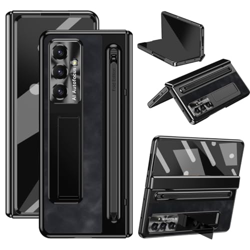 Handy-Geldbörsenhülle Compatible with Samsung Galaxy Z Fold 7 Case with S Pen Holder, Hidden Metal Kickstand & Camera Cover & Hinge Protection, Slim Fit Case Full Body Protective Phone Cover for Z Fol Handy-Geldbörsenhülle Compatible with Samsung Galaxy Z Fold 7 Case with S Pen Holder, Hidden Metal Kickstand & Camera Cover & Hinge Protection, Slim Fit Case Full Body Protective Phone Cover for Z Fol von GERHGJUK