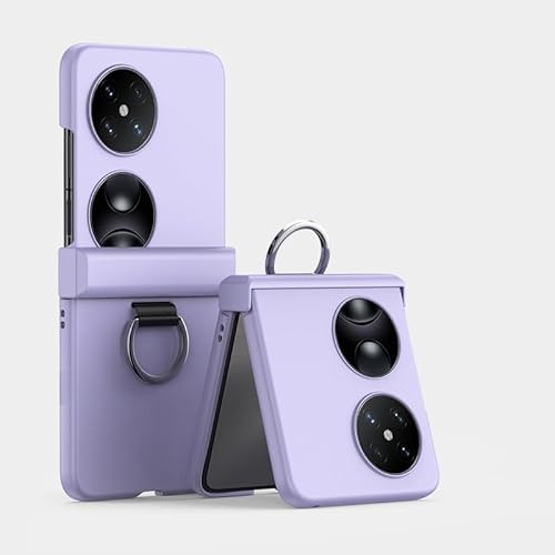 Handy-Geldbörsenhülle Harte PC-Telefonhülle mit Ringhalterung und Scharnierschutz, kompatibel mit Huawei P50 Pocket, ultradünne, faltbare Slim-Fit-Design-Hülle, stoßfeste Schutzhülle mit Fallschutz(Pu Handy-Geldbörsenhülle Harte PC-Telefonhülle mit Ringhalterung und Scharnierschutz, kompatibel mit Huawei P50 Pocket, ultradünne, faltbare Slim-Fit-Design-Hülle, stoßfeste Schutzhülle mit Fallschutz(Pu von GERHGJUK