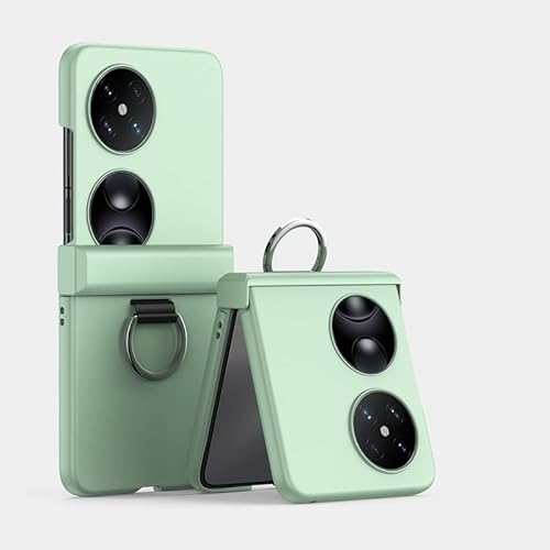 Handy-Geldbörsenhülle Harte PC-Telefonhülle mit Ringhalterung und Scharnierschutz, kompatibel mit Huawei P50 Pocket, ultradünne, faltbare Slim-Fit-Design-Hülle, stoßfeste Schutzhülle mit Fallschutz(Gr Handy-Geldbörsenhülle Harte PC-Telefonhülle mit Ringhalterung und Scharnierschutz, kompatibel mit Huawei P50 Pocket, ultradünne, faltbare Slim-Fit-Design-Hülle, stoßfeste Schutzhülle mit Fallschutz(Gr von GERHGJUK