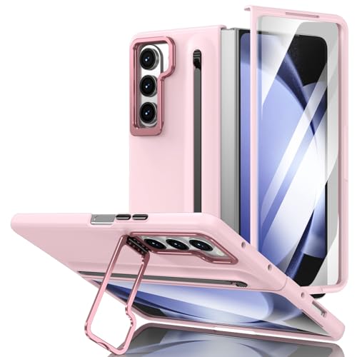 Handy-Geldbörsenhülle Kameraständer kompatibel mit Samsung Galaxy Z Fold 5-Hülle mit integriertem neuen kompakten S-Pen-Steckplatz, Hülle mit Displayschutzfolie, Schutzhülle der Folding-Serie mit norm Handy-Geldbörsenhülle Kameraständer kompatibel mit Samsung Galaxy Z Fold 5-Hülle mit integriertem neuen kompakten S-Pen-Steckplatz, Hülle mit Displayschutzfolie, Schutzhülle der Folding-Serie mit norm von GERHGJUK