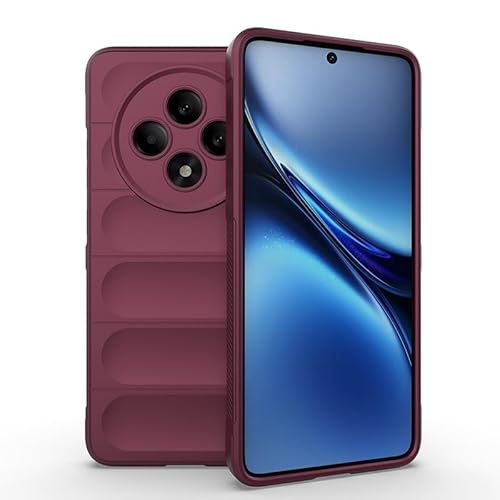 Handy-Geldbörsenhülle Kompatibel mit Oppo Reno 12F 5G (ausländische Version). Handyhülle aus Silikon. Schlanke Hülle. Rundumschutz. Stoßfest. Kratzfest. Weiche Innenfaser-Beflockungshülle. Kompatibel von GERHGJUK
