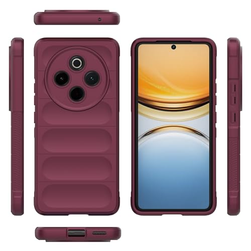 Handy-Geldbörsenhülle Kompatibel mit Vivo Y300 Pro 5G (Inlandsversion). Handyhülle aus Silikon, schlanke Hülle, Rundumschutz, stoßfest, kratzfest, weiche Innenfaser-Beflockungshülle. Kompatibel mit Vi von GERHGJUK