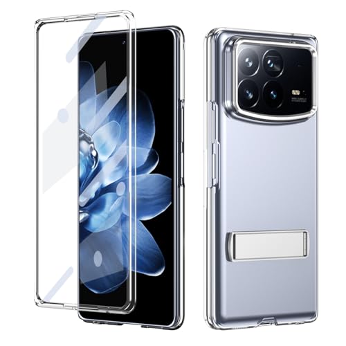 Handy-Geldbörsenhülle Kompatibel mit Xiaomi Mix Fold 4-Hülle mit Displayschutzfolie, Standmodi-Ständer for Fold 4-Abdeckung, stoßfeste, leichte Schutzhülle in Militärqualität, kristallklar(Sliver) Handy-Geldbörsenhülle Kompatibel mit Xiaomi Mix Fold 4-Hülle mit Displayschutzfolie, Standmodi-Ständer for Fold 4-Abdeckung, stoßfeste, leichte Schutzhülle in Militärqualität, kristallklar(Sliver) von GERHGJUK