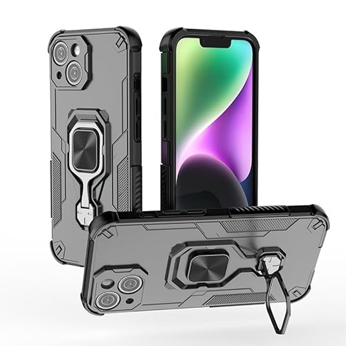 Handyhüllen-Pakete Fallschutzhülle, kompatibel mit iPhone 13 6,1 Zoll Hülle mit integriertem Ringständer, stoßfester, schlanker Schale mit weichen Kanten, rutschfester und sturzsicherer Schutzhülle(Bl Handyhüllen-Pakete Fallschutzhülle, kompatibel mit iPhone 13 6,1 Zoll Hülle mit integriertem Ringständer, stoßfester, schlanker Schale mit weichen Kanten, rutschfester und sturzsicherer Schutzhülle(Bl von GERHGJUK