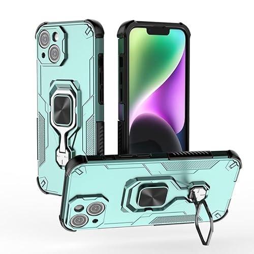 Handyhüllen-Pakete Fallschutzhülle, kompatibel mit iPhone 14 6,1 Zoll Hülle mit integriertem Ringständer, stoßfester, schlanker Schale mit weichen Kanten, rutschfester und sturzsicherer Schutzhülle(Gr Handyhüllen-Pakete Fallschutzhülle, kompatibel mit iPhone 14 6,1 Zoll Hülle mit integriertem Ringständer, stoßfester, schlanker Schale mit weichen Kanten, rutschfester und sturzsicherer Schutzhülle(Gr von GERHGJUK