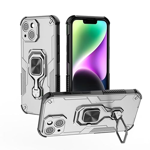 Handyhüllen-Pakete Fallschutzhülle, kompatibel mit iPhone 15 6,1 Zoll Hülle mit integriertem Ringständer, stoßfester, schlanker Schale mit weichen Kanten, rutschfester und sturzsicherer Schutzhülle(Gr Handyhüllen-Pakete Fallschutzhülle, kompatibel mit iPhone 15 6,1 Zoll Hülle mit integriertem Ringständer, stoßfester, schlanker Schale mit weichen Kanten, rutschfester und sturzsicherer Schutzhülle(Gr von GERHGJUK