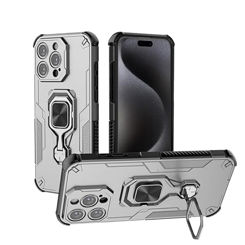 Handyhüllen-Pakete Fallschutzhülle, kompatibel mit iPhone 15 Pro Max 6,7 Zoll, Hülle mit integriertem Ringständer, stoßfester, schlanker Schale mit weichen Kanten, rutschfester und sturzsicherer Schut Handyhüllen-Pakete Fallschutzhülle, kompatibel mit iPhone 15 Pro Max 6,7 Zoll, Hülle mit integriertem Ringständer, stoßfester, schlanker Schale mit weichen Kanten, rutschfester und sturzsicherer Schut von GERHGJUK