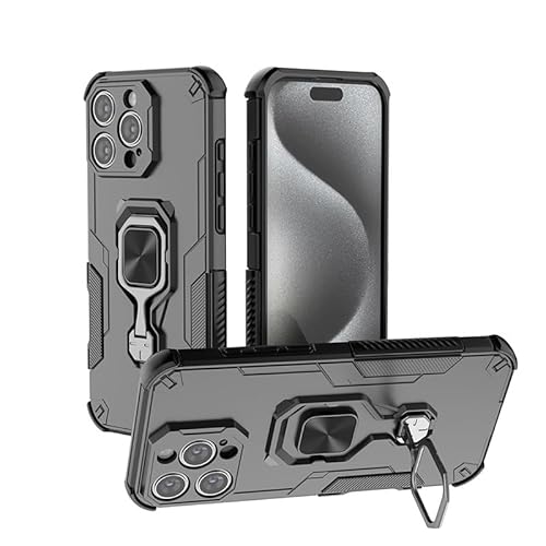 Handyhüllen-Pakete Fallschutzhülle, kompatibel mit iPhone 16 Pro Max 6,9 Zoll, Hülle mit integriertem Ringständer, stoßfester, schlanker Schale mit weichen Kanten, rutschfester und sturzsicherer Schut Handyhüllen-Pakete Fallschutzhülle, kompatibel mit iPhone 16 Pro Max 6,9 Zoll, Hülle mit integriertem Ringständer, stoßfester, schlanker Schale mit weichen Kanten, rutschfester und sturzsicherer Schut von GERHGJUK
